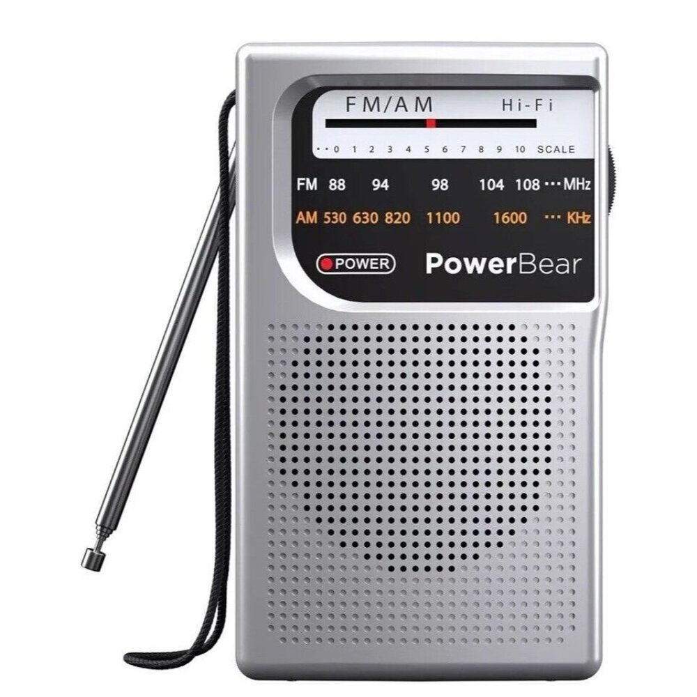 Portable Radio  Emergency  AM/FM, 2AA Battery Operated with Long Range Reception